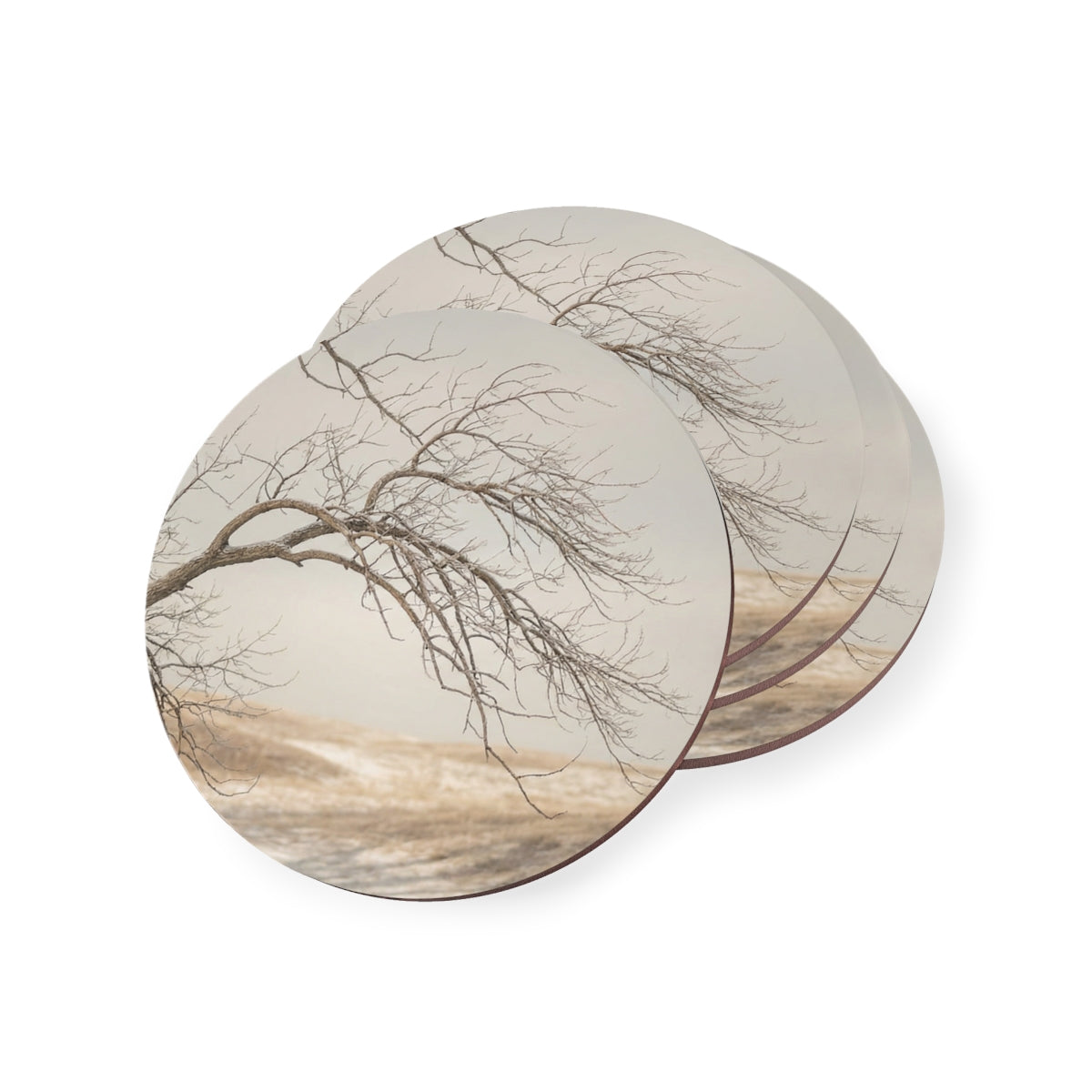 Drink Coasters - Winter Tree Aesthetic
