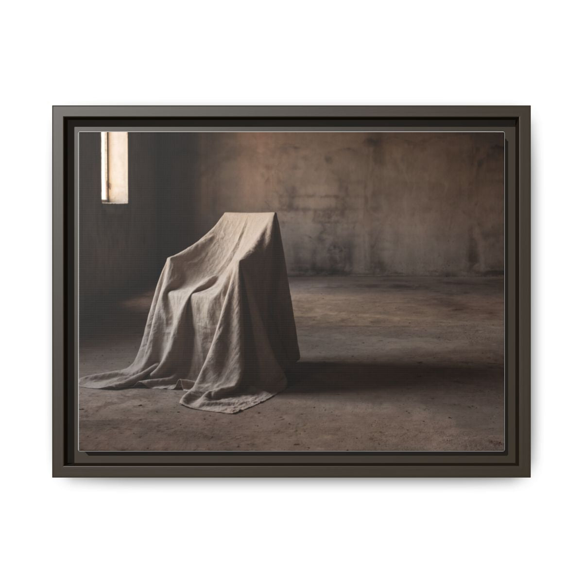 Matte Canvas, Framed - Wabi-Sabi Room — Espresso / 1.25"