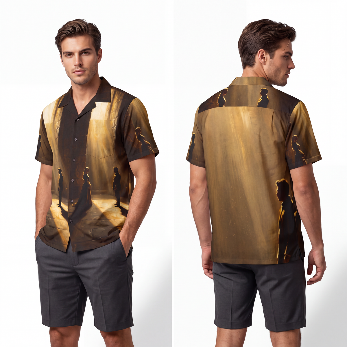 Men's Hawaiian Shirt - Sanctuary Sunbeam | Echovira Gallery