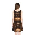 Girls' Sleeveless Sundress with Ballroom Dancers
