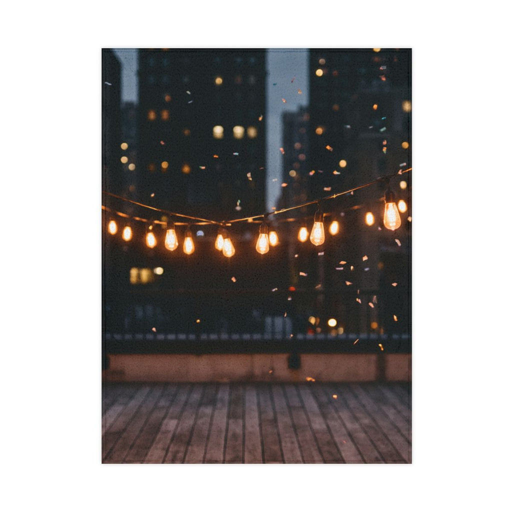 Toddler Blanket - Twinkling City Skyline Dreams | Echovira...