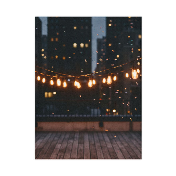 Toddler Blanket - Twinkling City Skyline Dreams