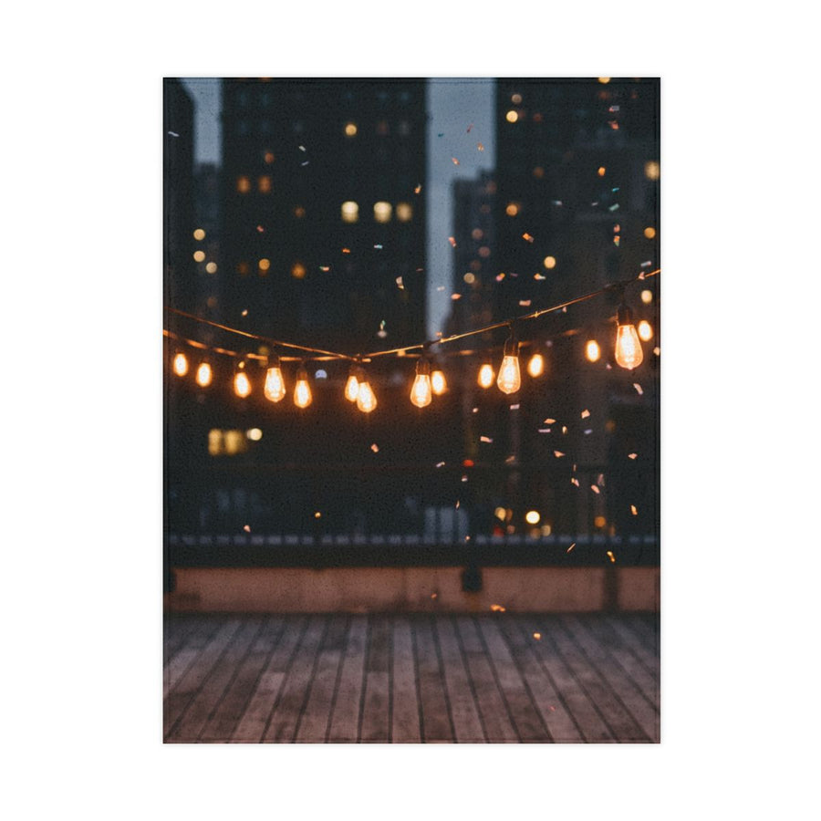 Toddler Blanket - Twinkling City Skyline Dreams