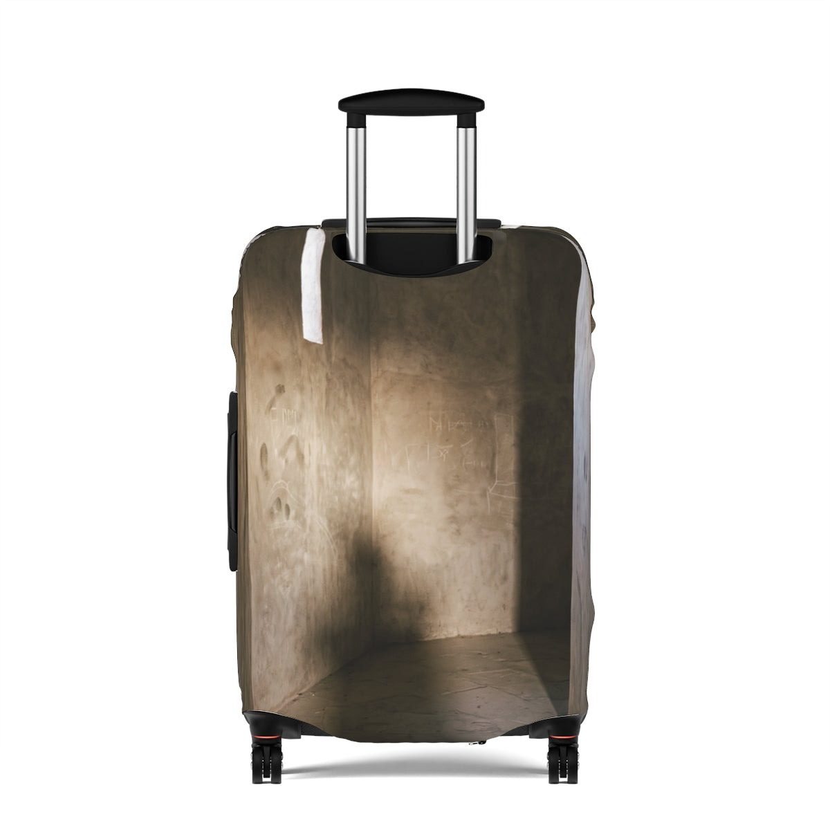 Luggage Cover - Shadows of the Citadel moody architectural...