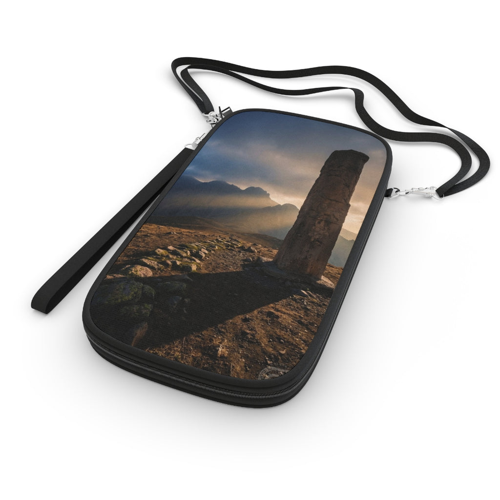 Passport Wallet - Mystic Monolith Ancient Persian Mountain...