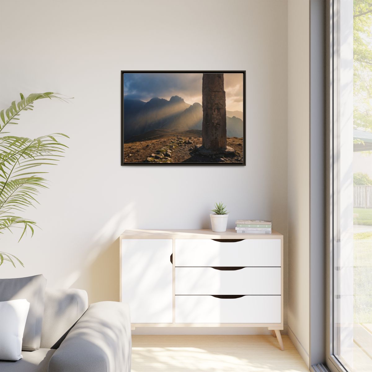 Matte Canvas, Framed - Mystic Monolith Ancient Persian... |...