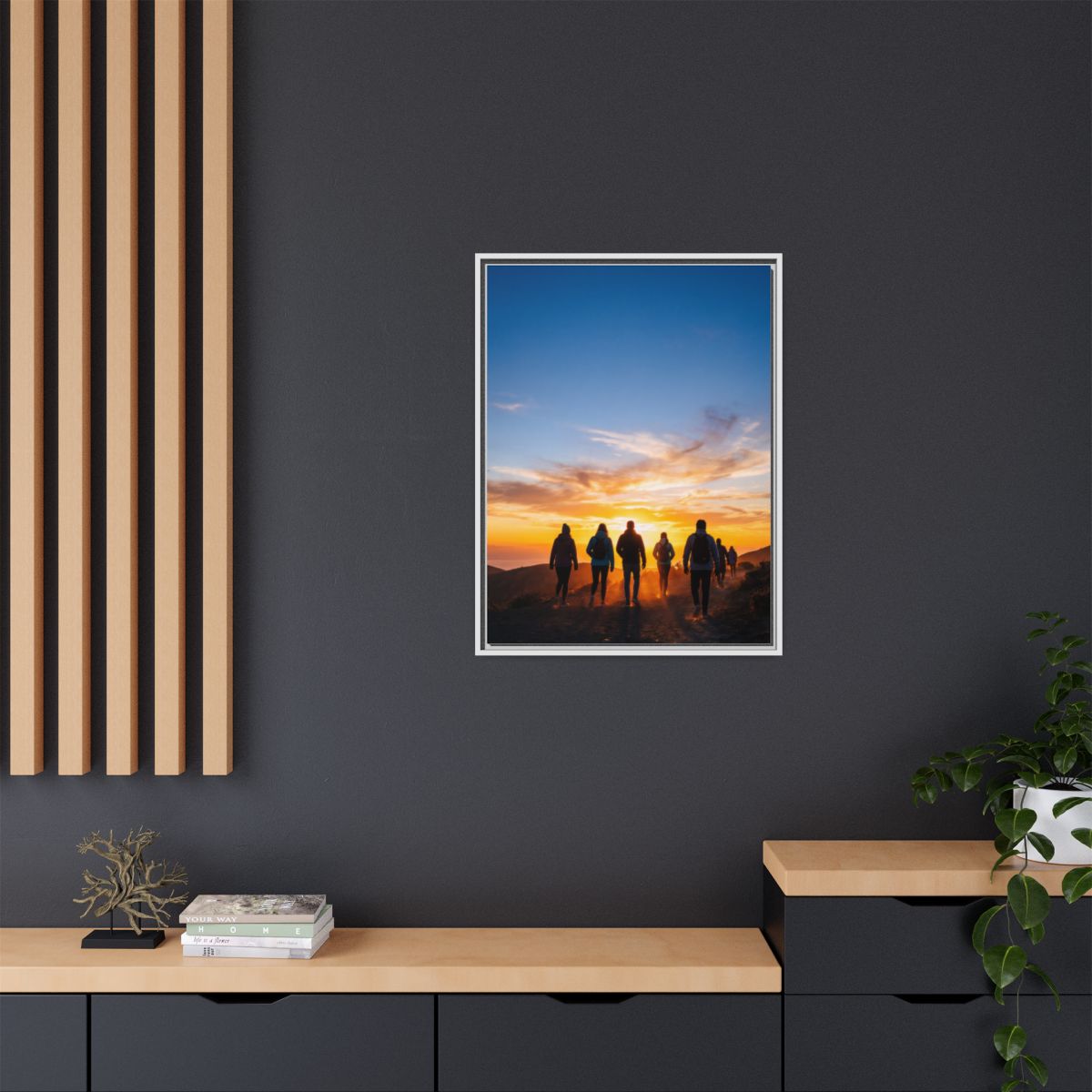 Matte Canvas, Framed - Epic Dawn Trek