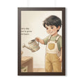 Framed Vertical Poster - Daily Growth Art — Walnut (11×14......