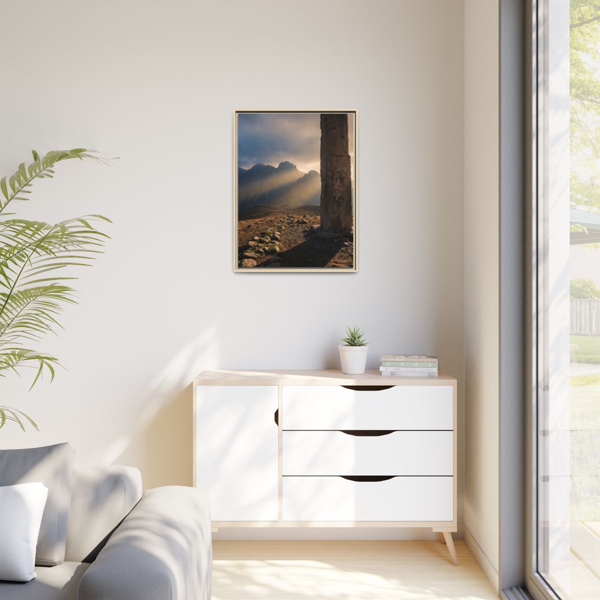 Matte Canvas, Framed - Mystic Monolith Ancient Persian... |...