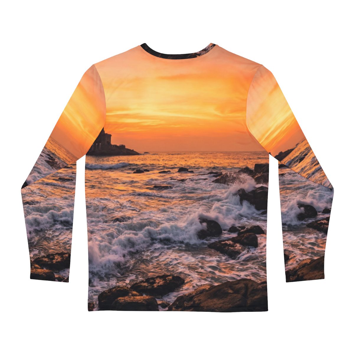 Men's Long Sleeve Shirt - Golden Horizon