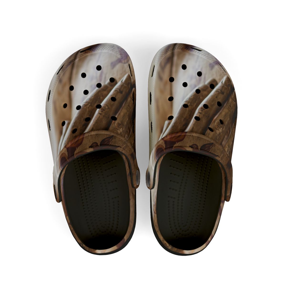 Kids' Clogs with Sacred Heart Folk Art