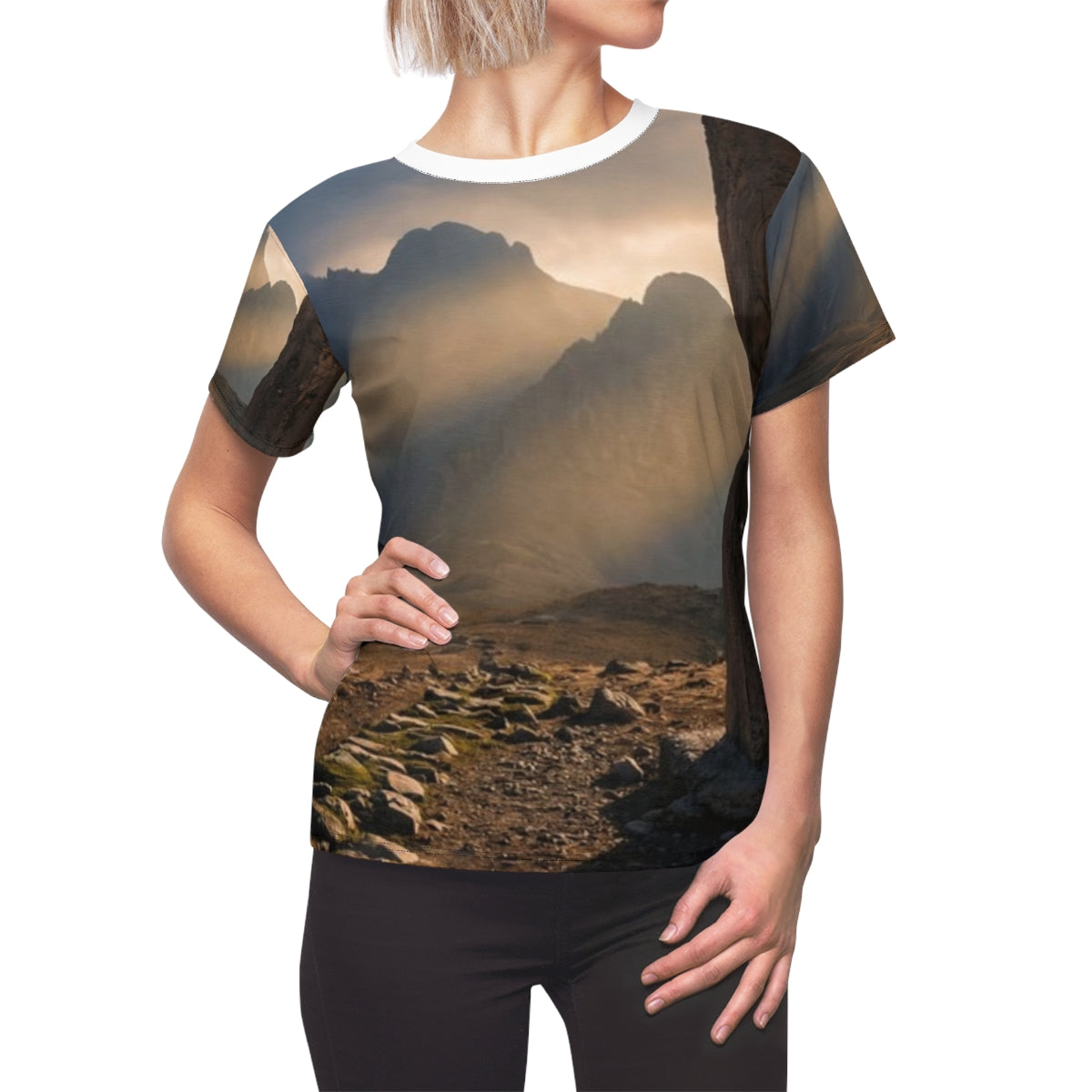 Women's Cut & Sew Tee - Mystic Monolith Ancient Persian... |...