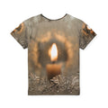 Kids Sports Jersey with Winter Candle Art
