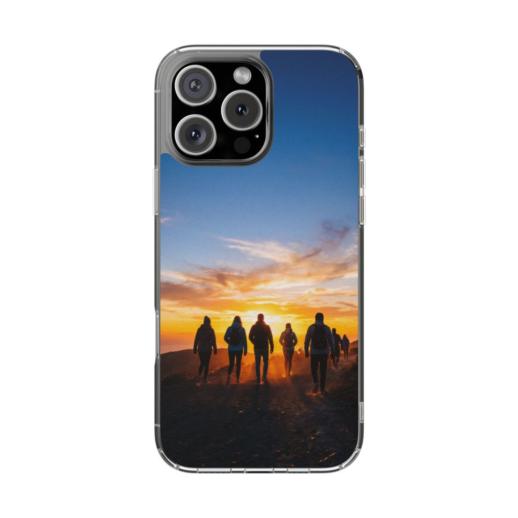 Clear Impact-Resistant Case - Sunset Peaks
