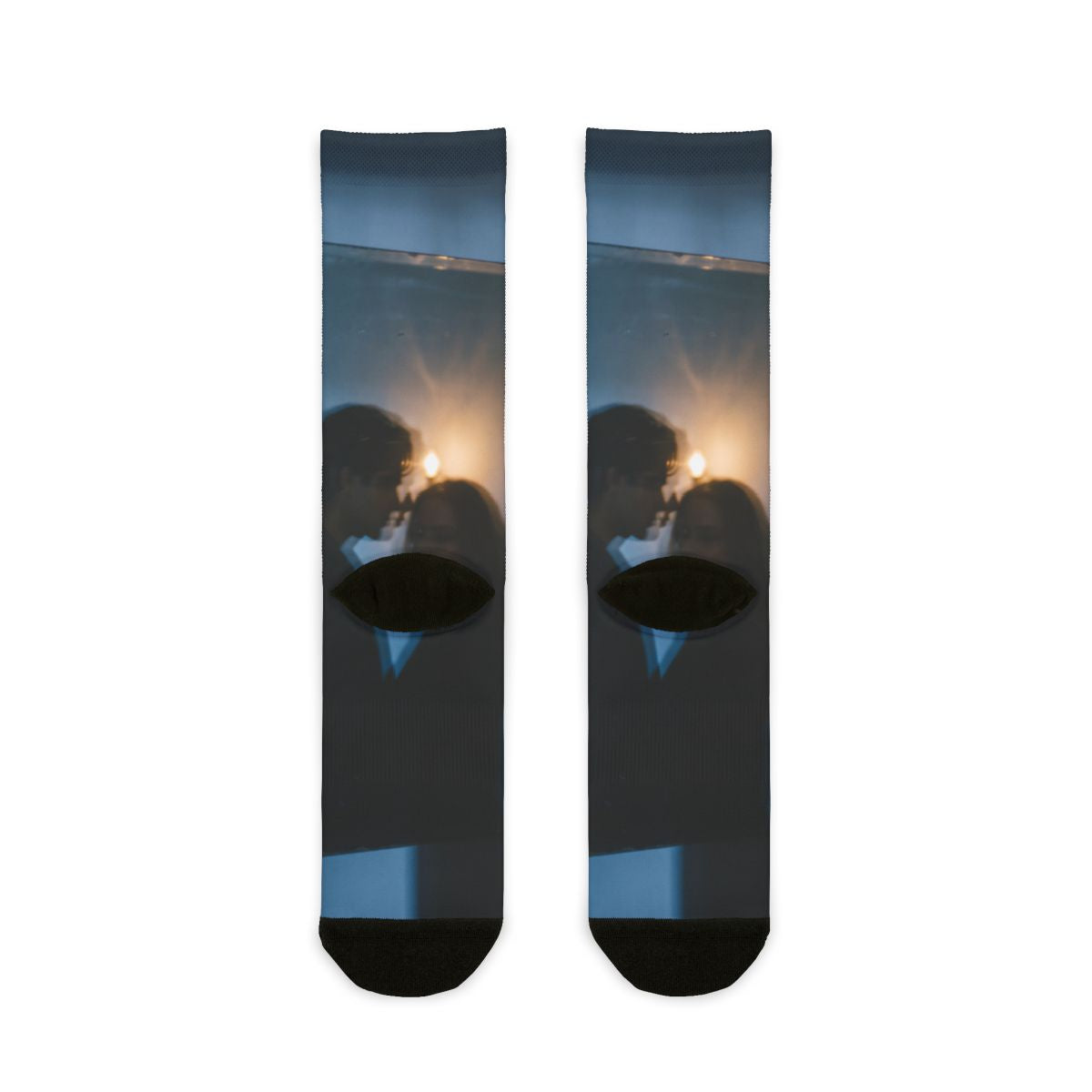 Midnight Reflections Crew Socks - Moody Custom Socks |...