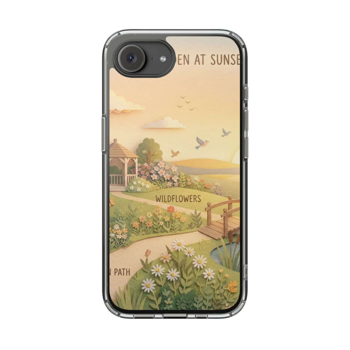 Clear Impact-Resistant Cases - Clear Phone Case - Sunset......