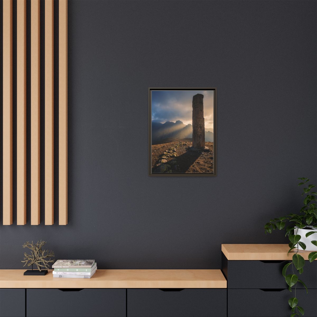 Framed Matte Canvas - Sun Peak