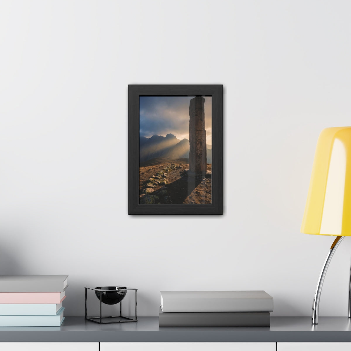 Framed Posters - Mystic Monolith Ancient Persian Mountain......
