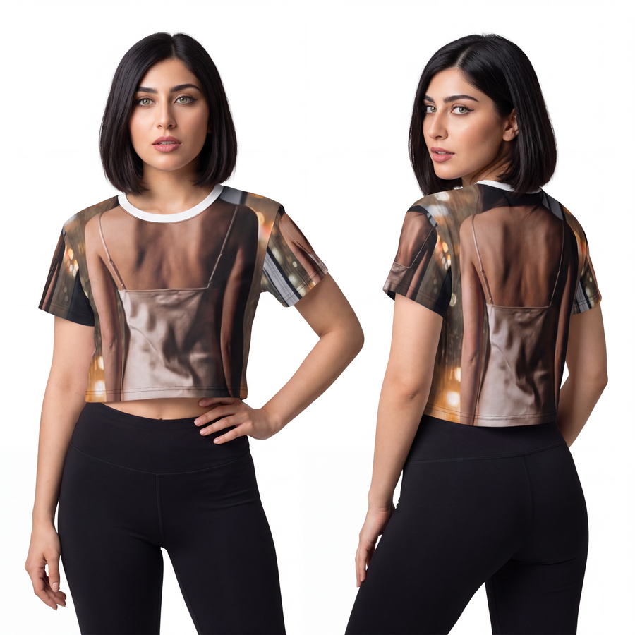 Crop Tee - Rainscape Silhouette