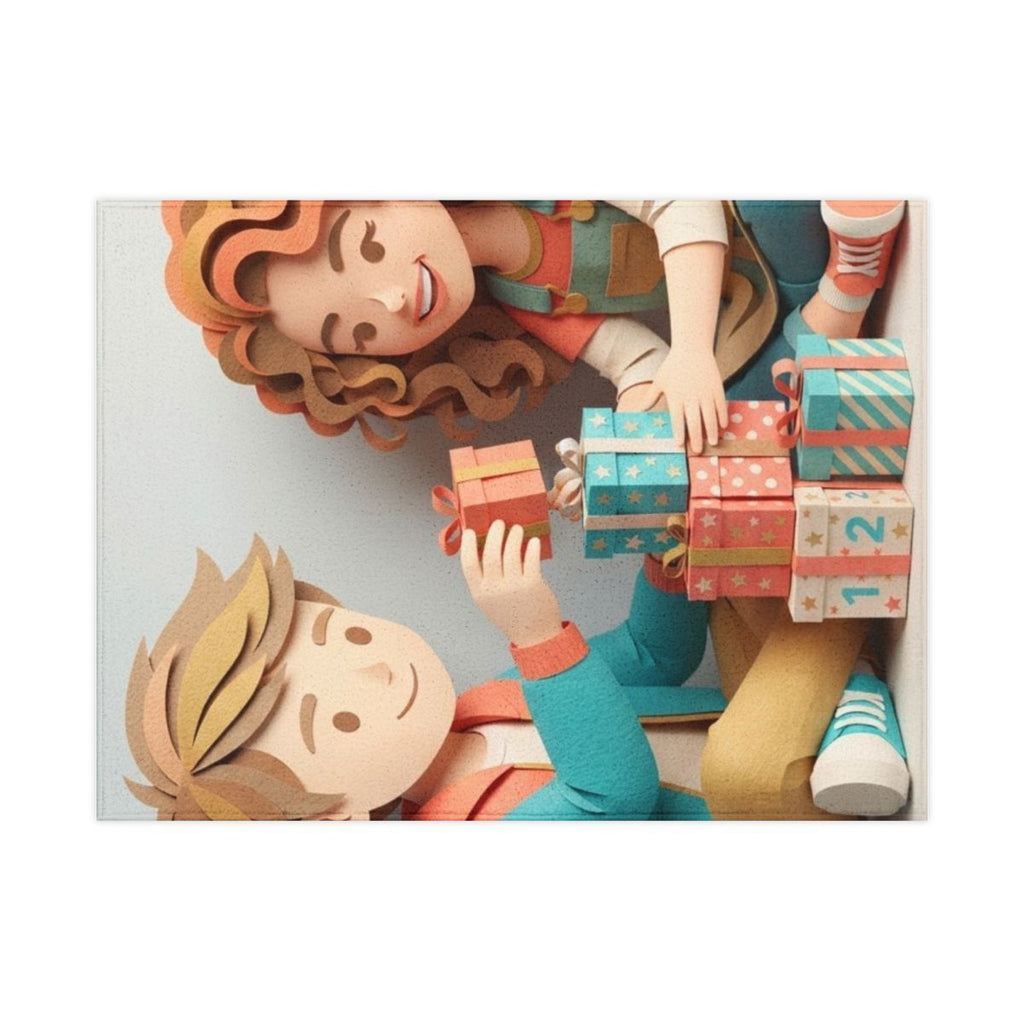 Toddler Blanket - Papercraft Playtime Children Art Print |...