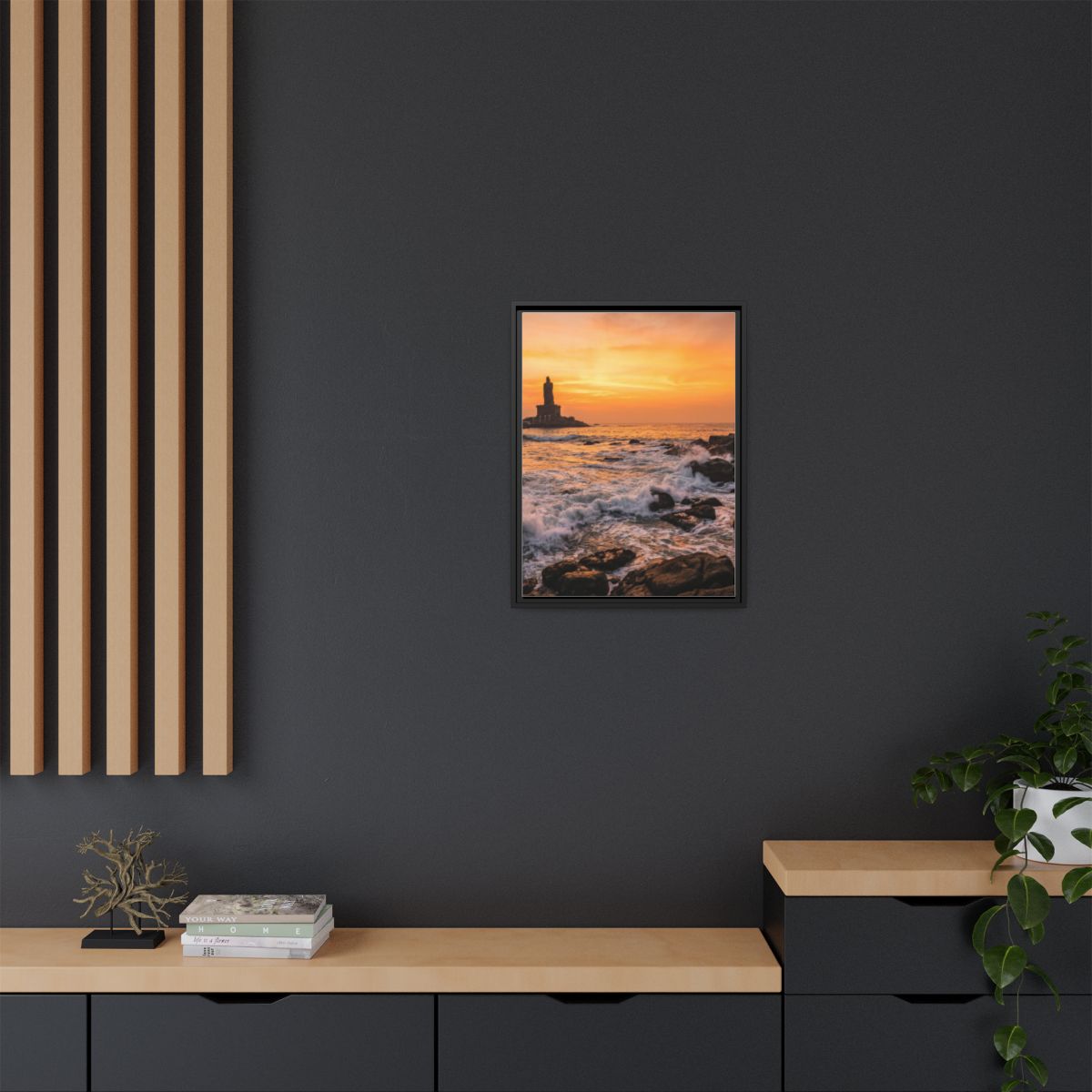 Framed Matte Canvas - Majestic Golden Coast