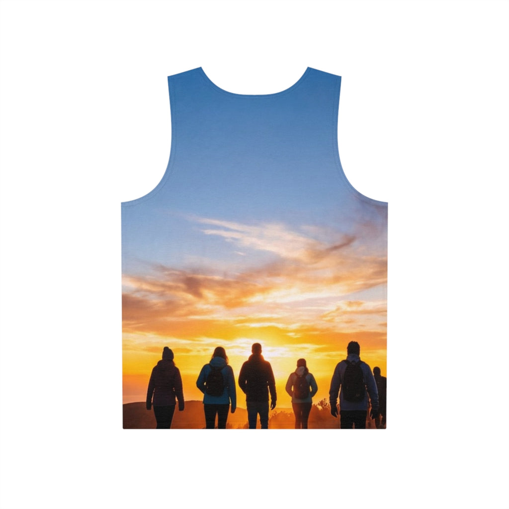 Men's Tank - Golden Mountain Horizon | Echovira Gallery