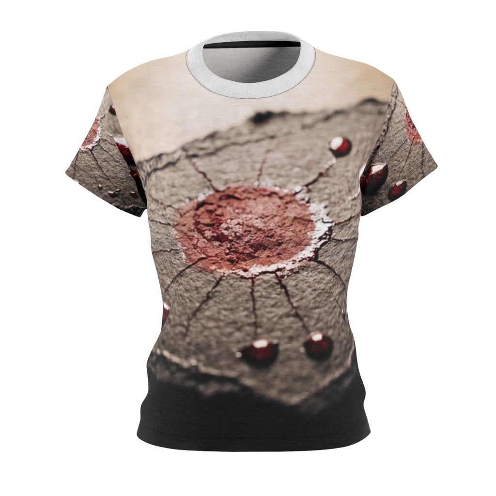 Women's Cut & Sew Tee - Crimson Relic | Echovira Gallery