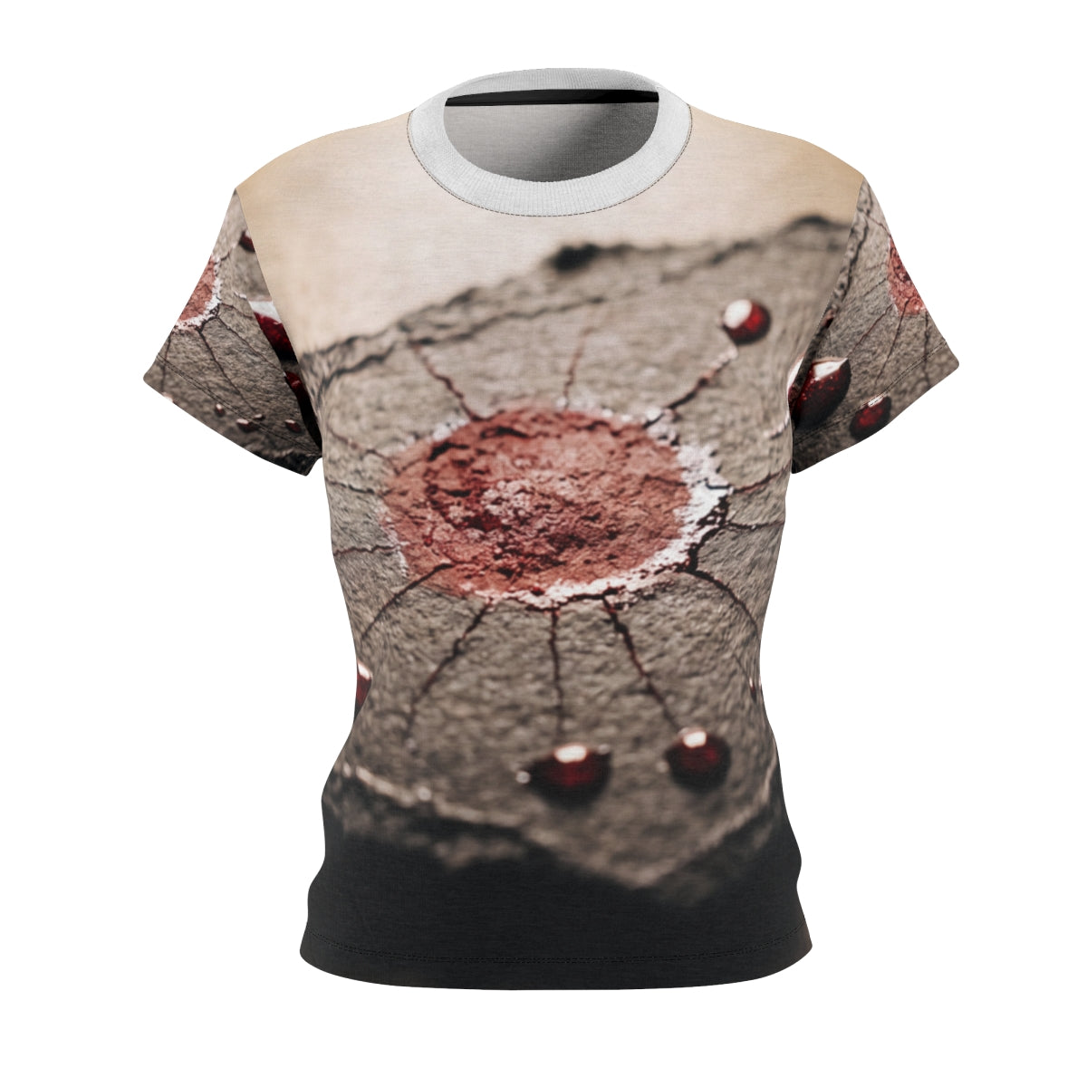 Women's Cut & Sew Tee - Crimson Relic | Echovira Gallery