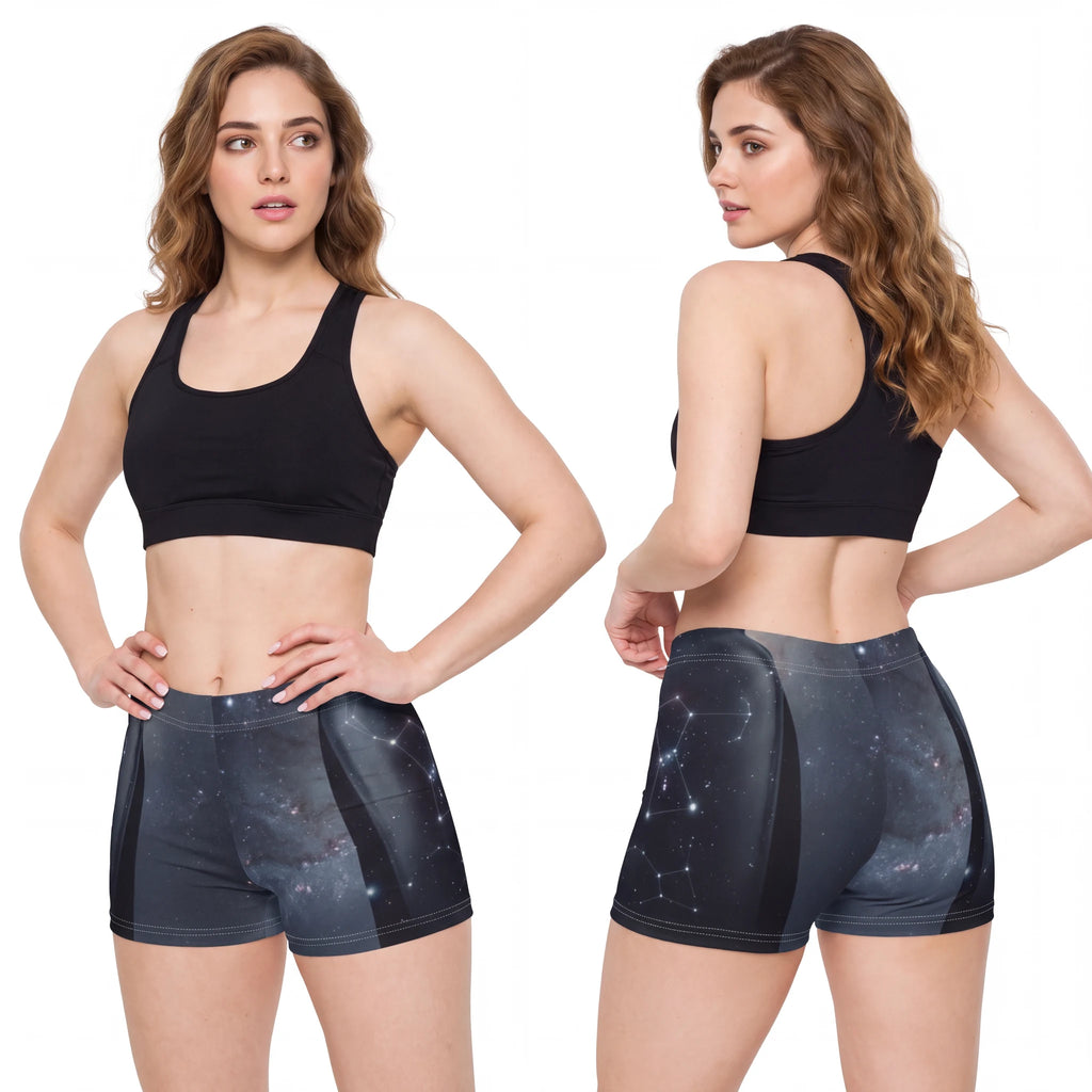 Women's Shorts with Orion Nebula Artwork