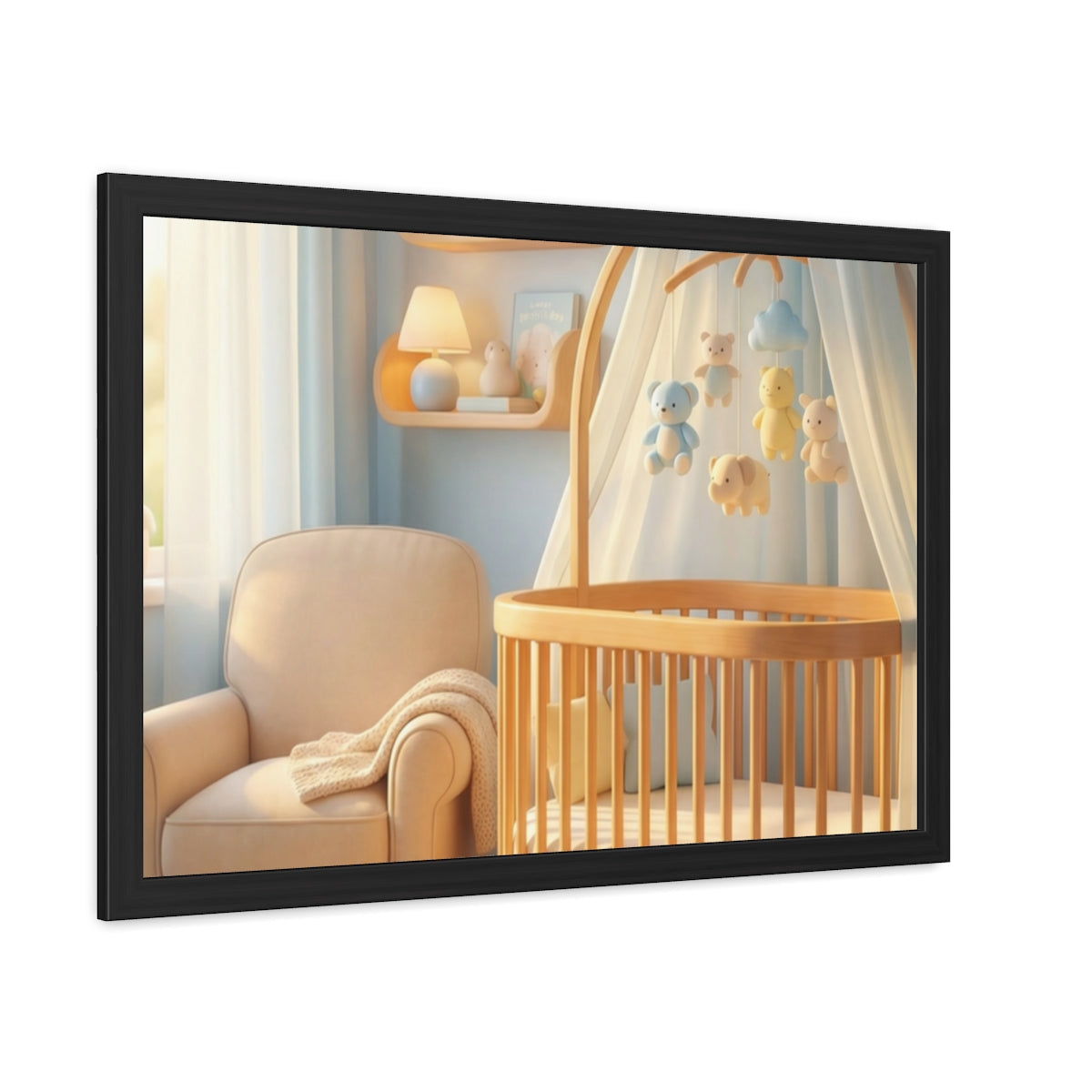 Serene Nursery Framed Posters - Room Decor — Landscape