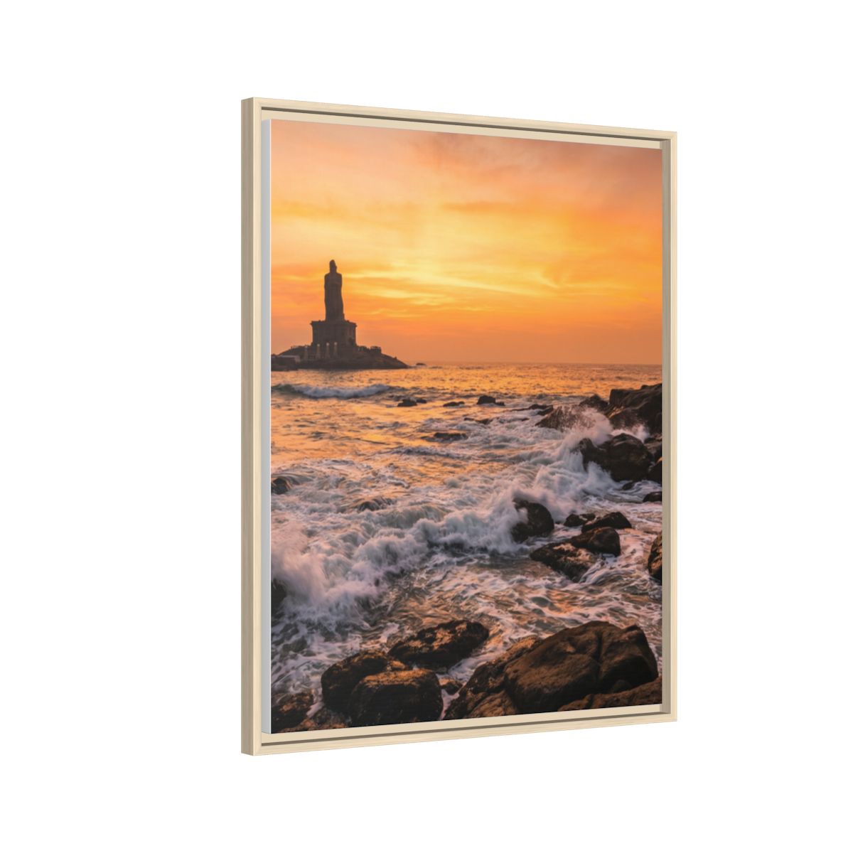 Framed Matte Canvas - Majestic Golden Coast