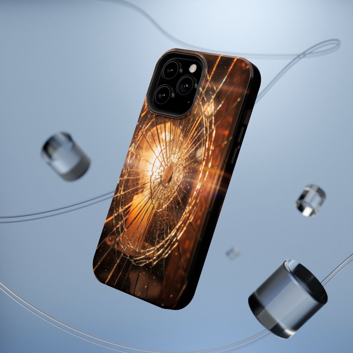 Impact-Resistant Case - Moody Fractured Glass— sizes part 1/2