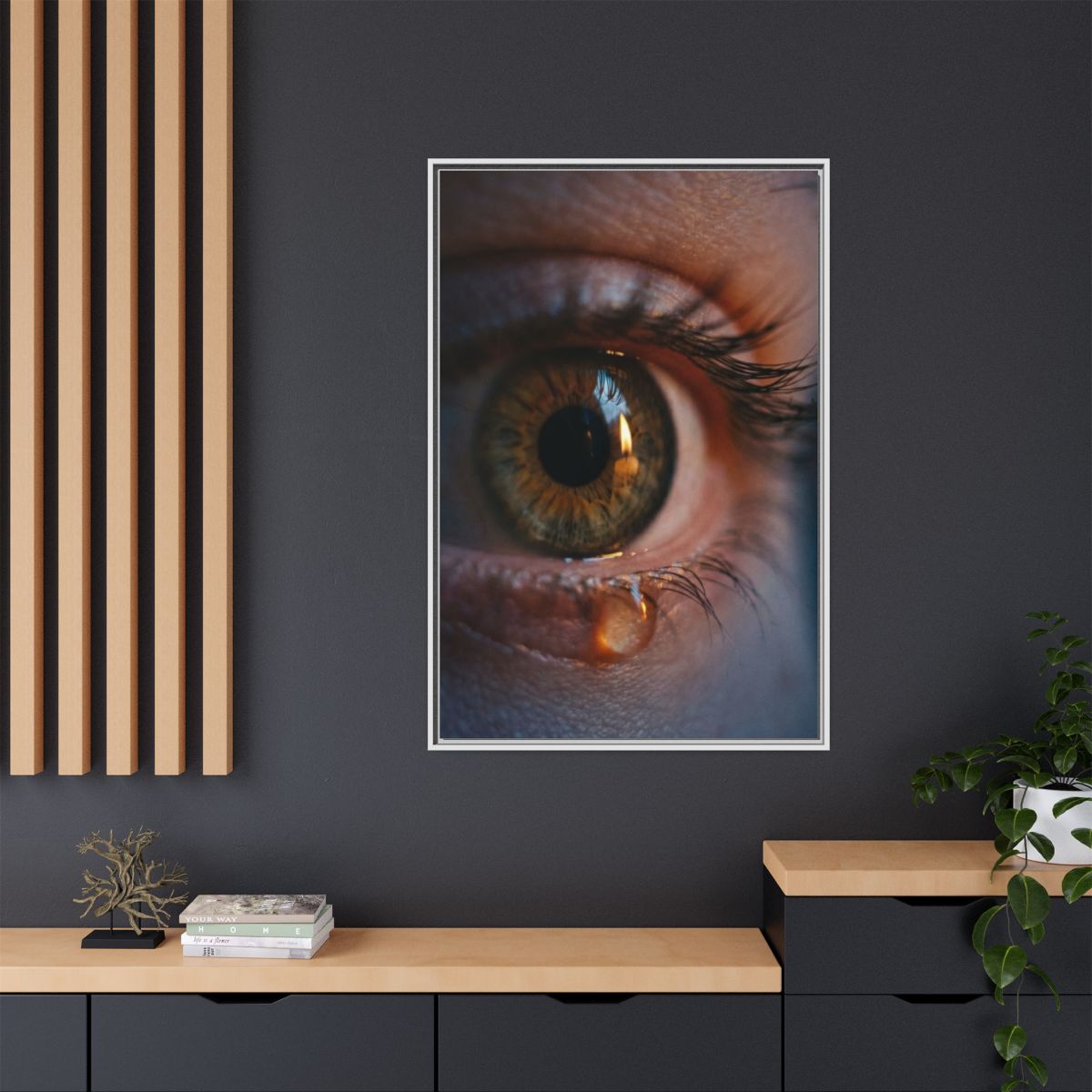 Matte Canvas, Framed - Luminous Tear
