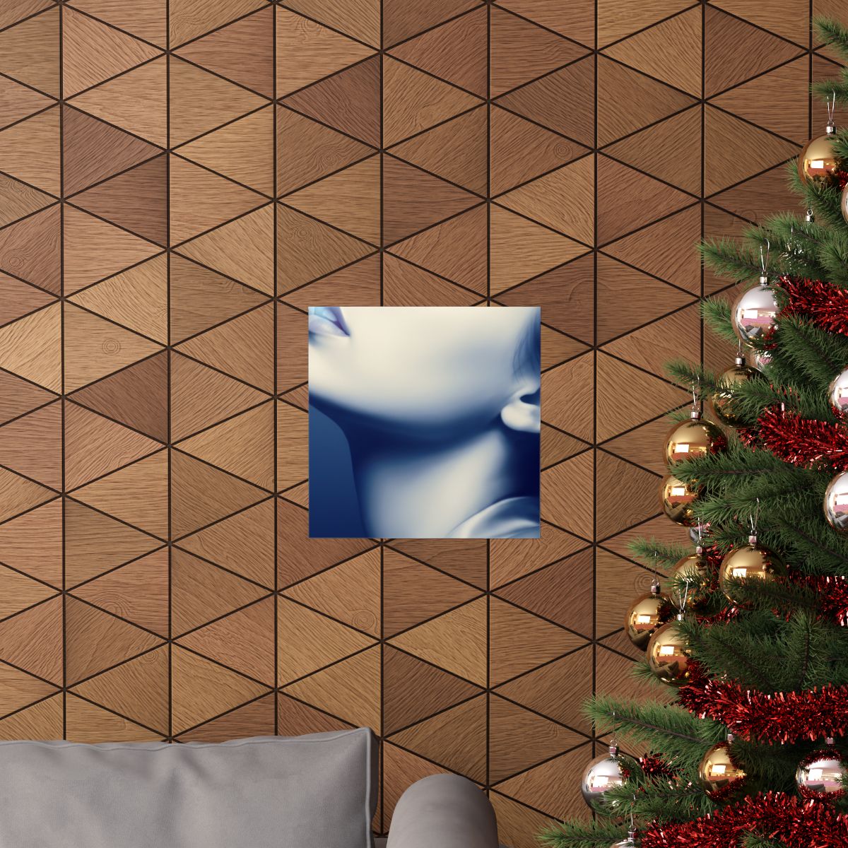 Matte Vertical Poster - Ethereal Blue Somnium Portrait (8×10...
