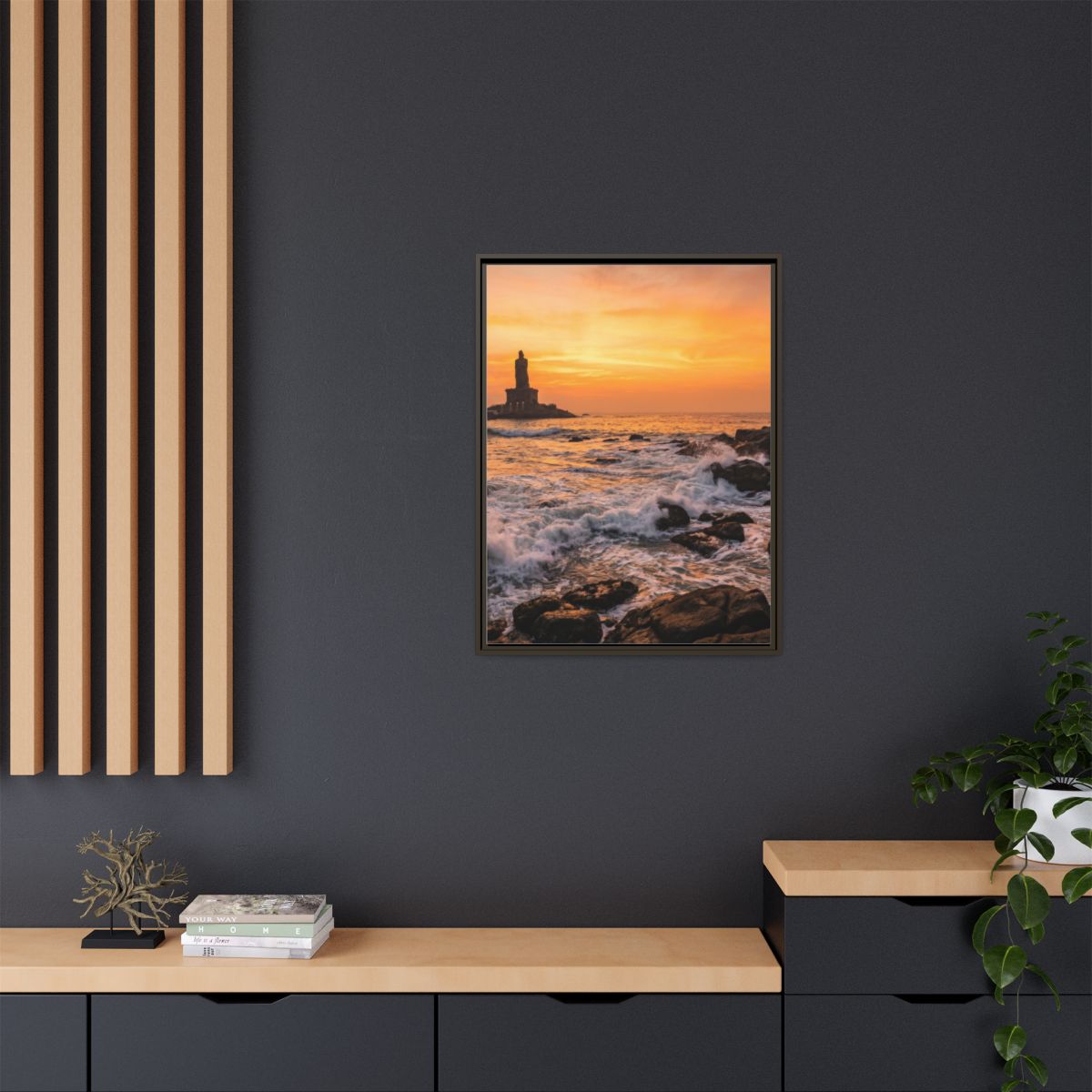 Framed Matte Canvas - Majestic Golden Coast