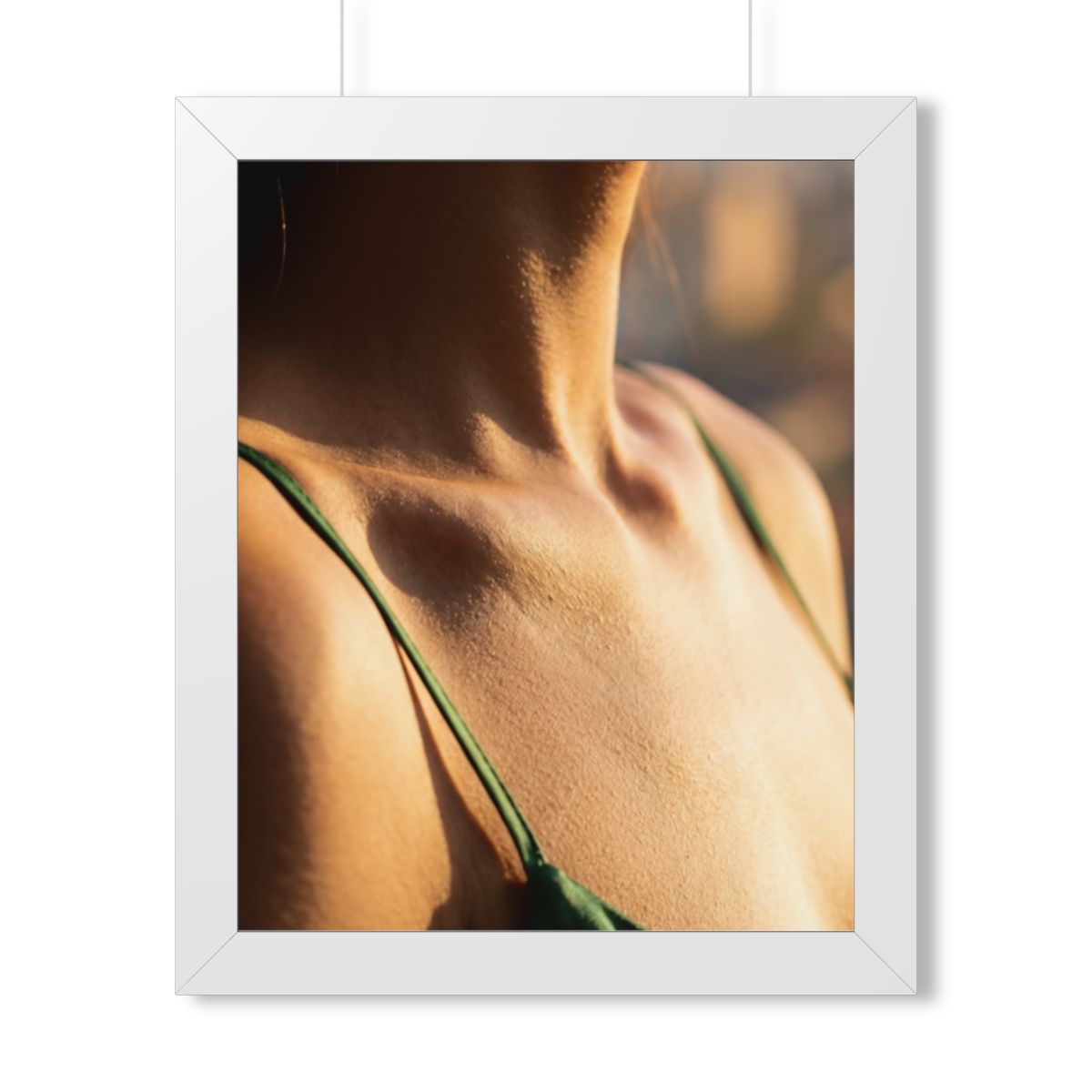 Framed Vertical Poster - Golden Hour Glow - Minimalist... |...