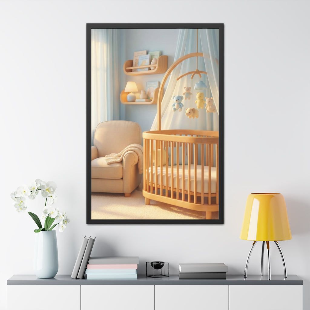Framed Posters - Dreamy Serene Nursery Art — Portrait (8×12...