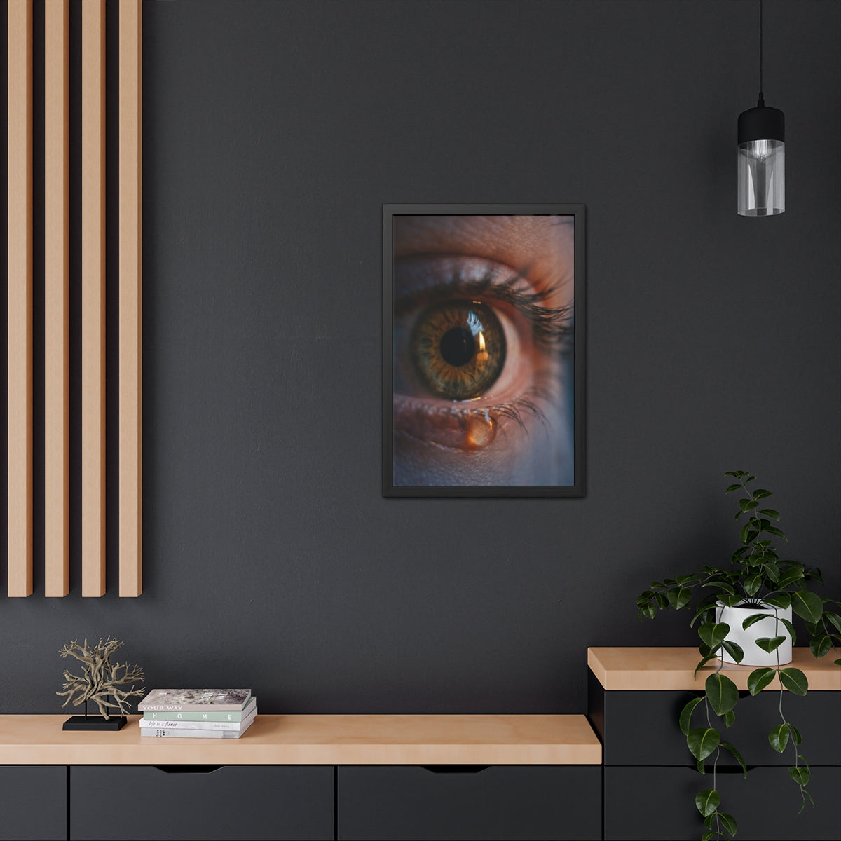 Framed Poster - Ethereal Gaze — Portrait