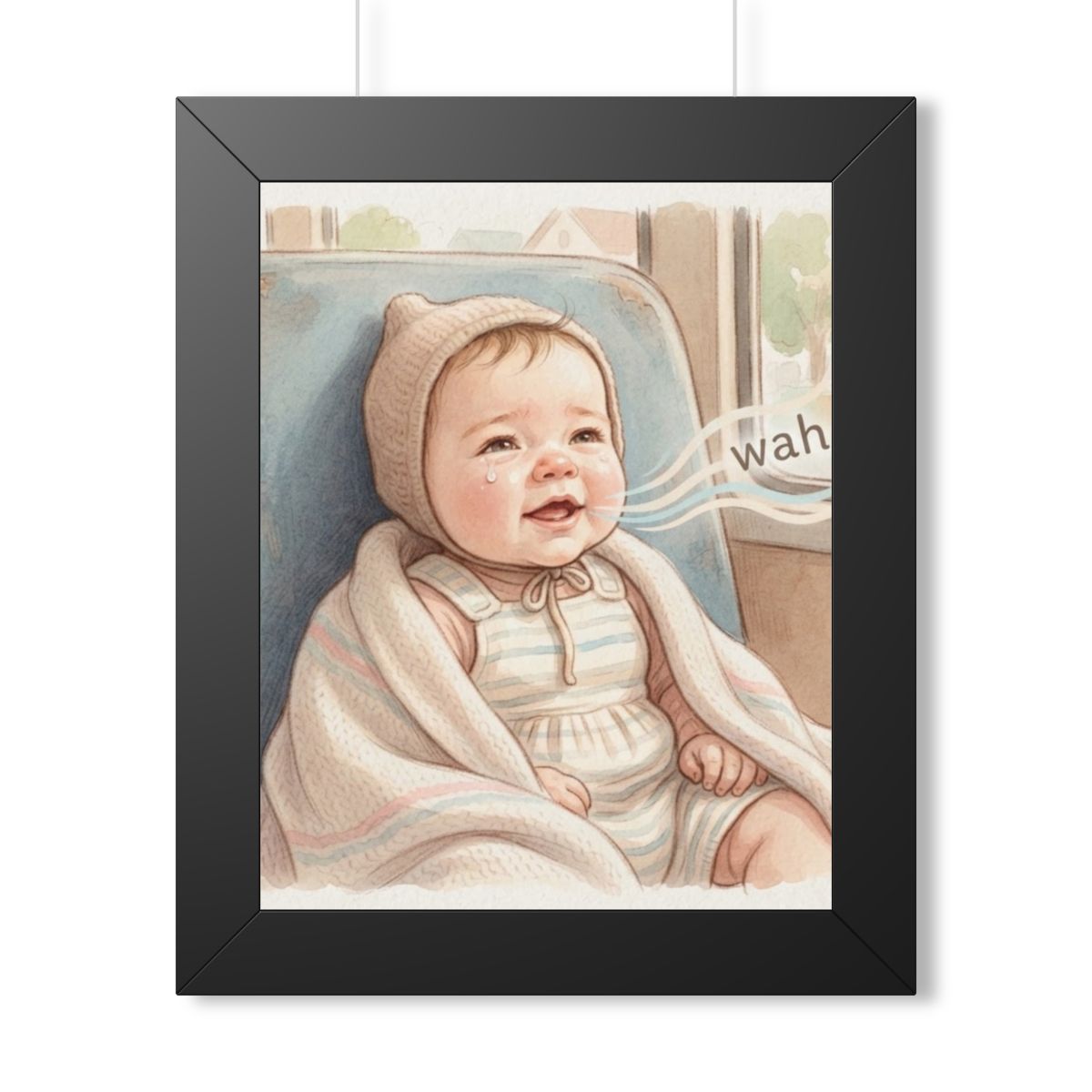 Framed Vertical Poster - Sweet Baby — Black (11×14, 12×16......