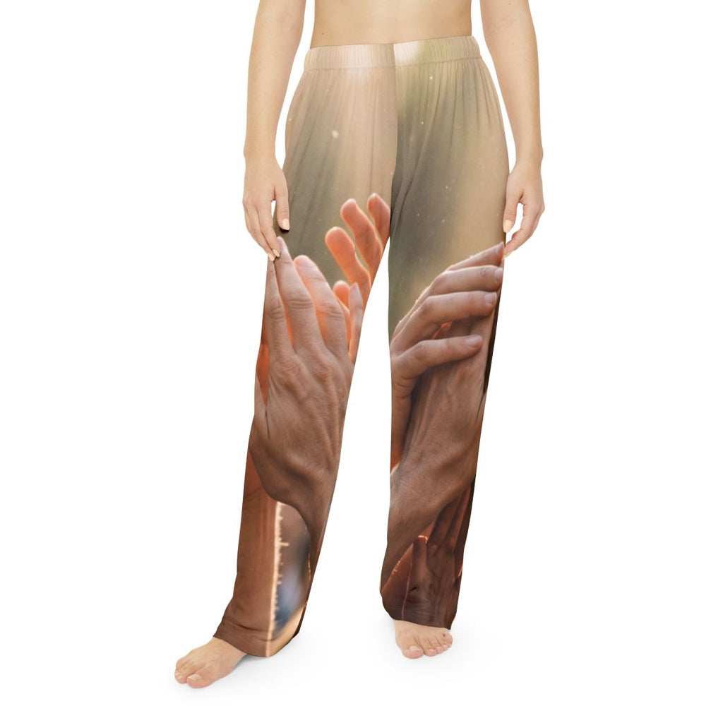 Women's Pajama Pants - Golden Rays of Unity Wall Art |...