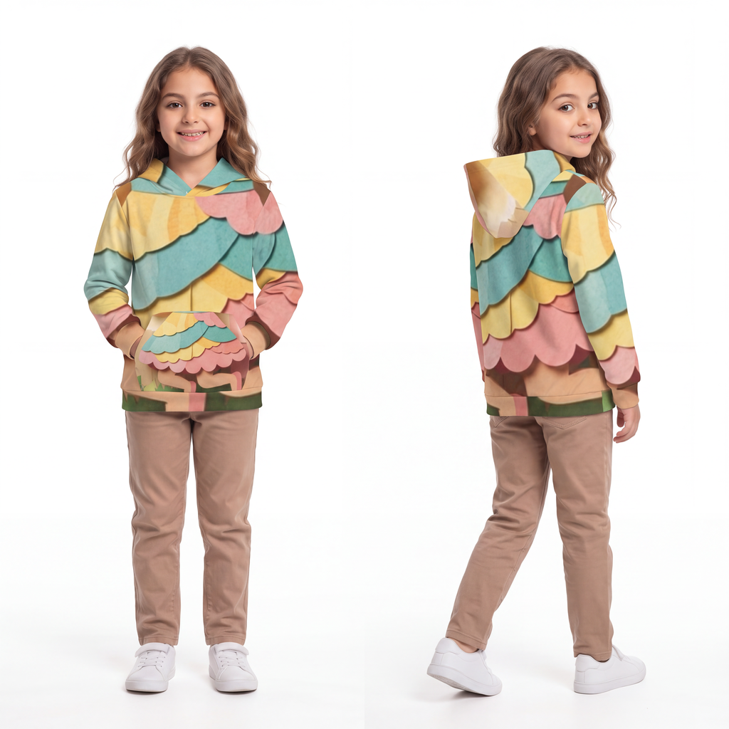 Children's Hoodie - Happy Garden Hop | Echovira Gallery