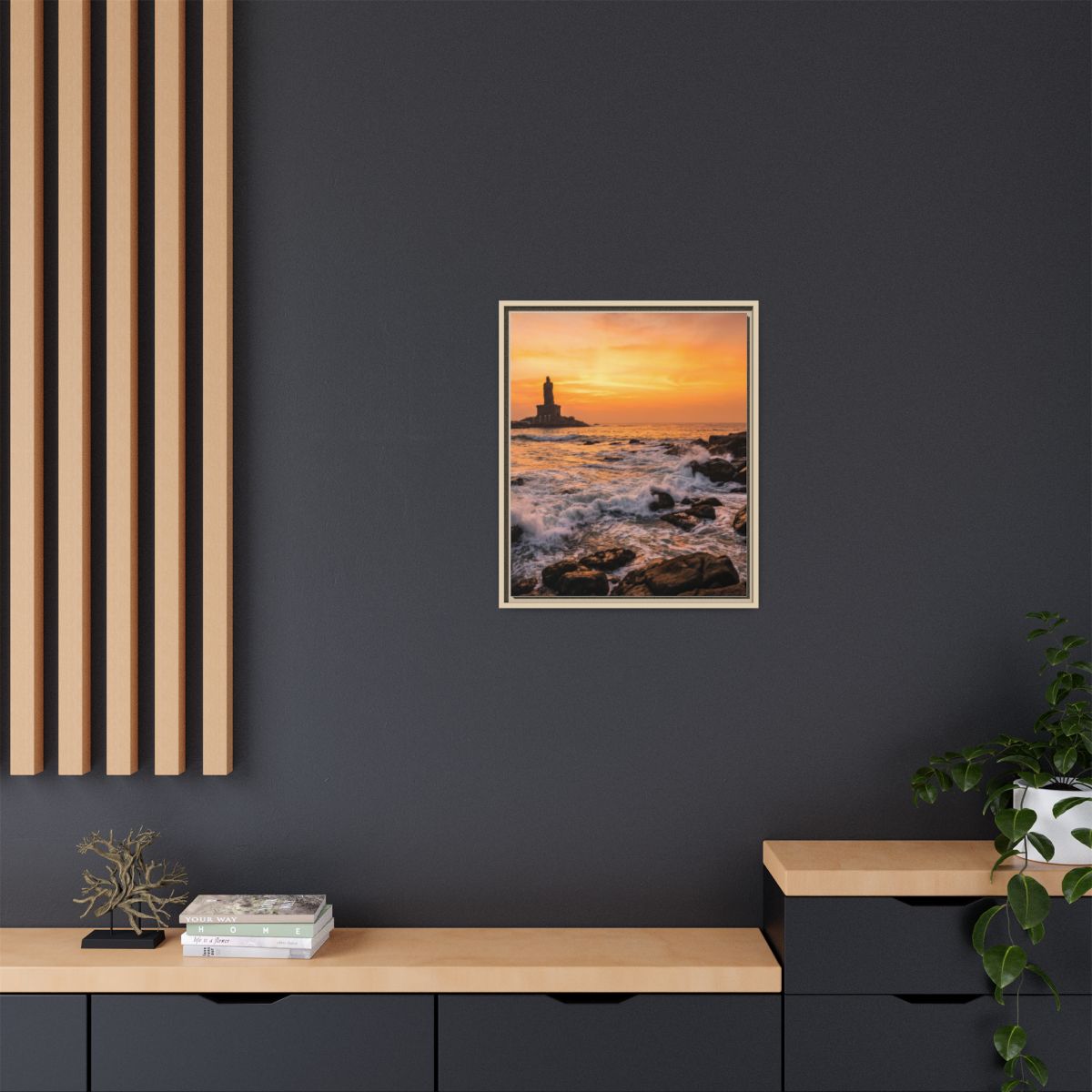 Framed Matte Canvas - Majestic Golden Coast