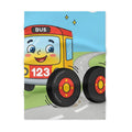 Soft Fleece Baby Blanket - Wheels on the Bus Whimsical... |...