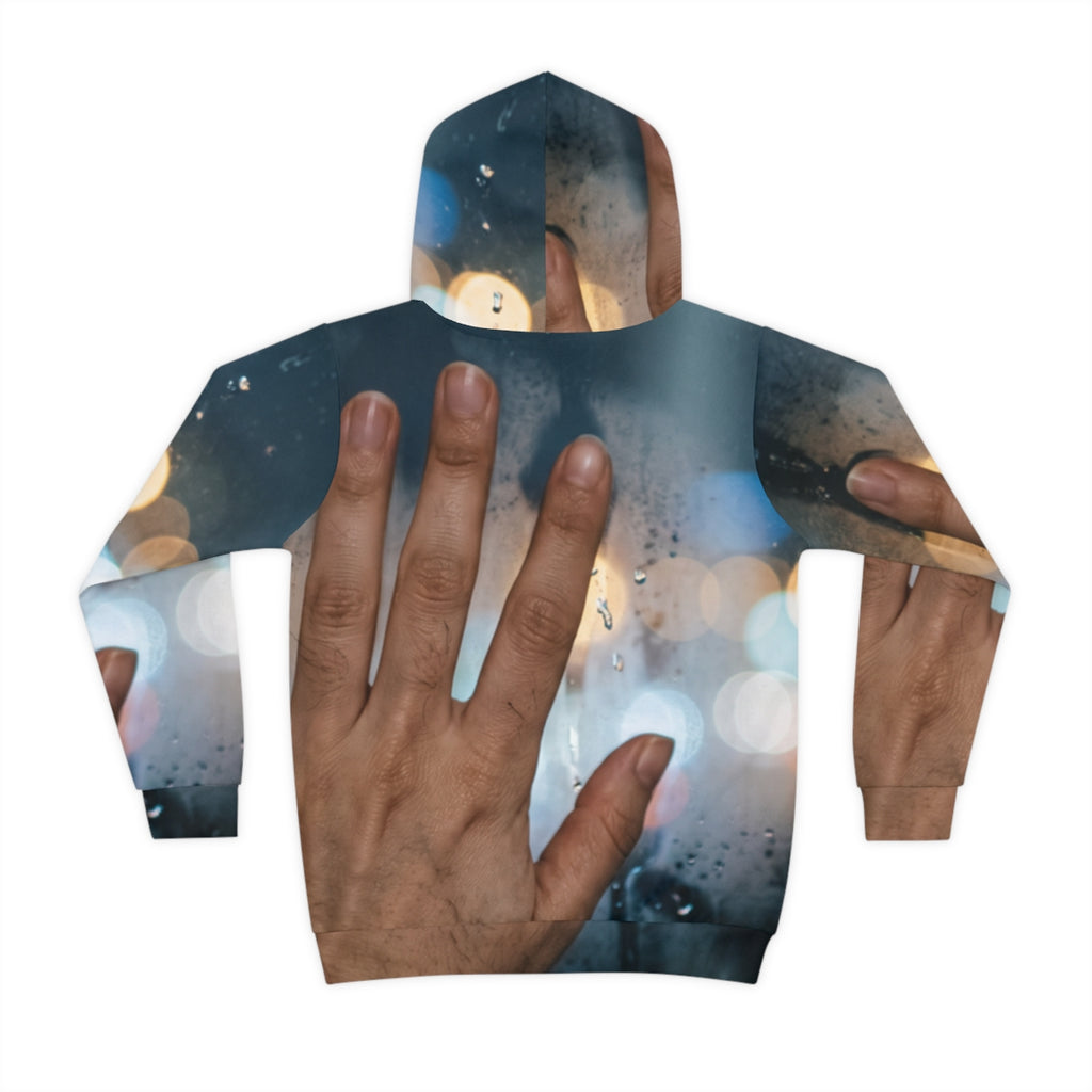 Children's Hoodie Rainy City Window Art
