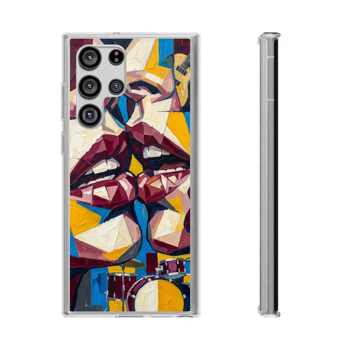 Clear Impact-Resistant Cases - Clear Phone Case - Electric...