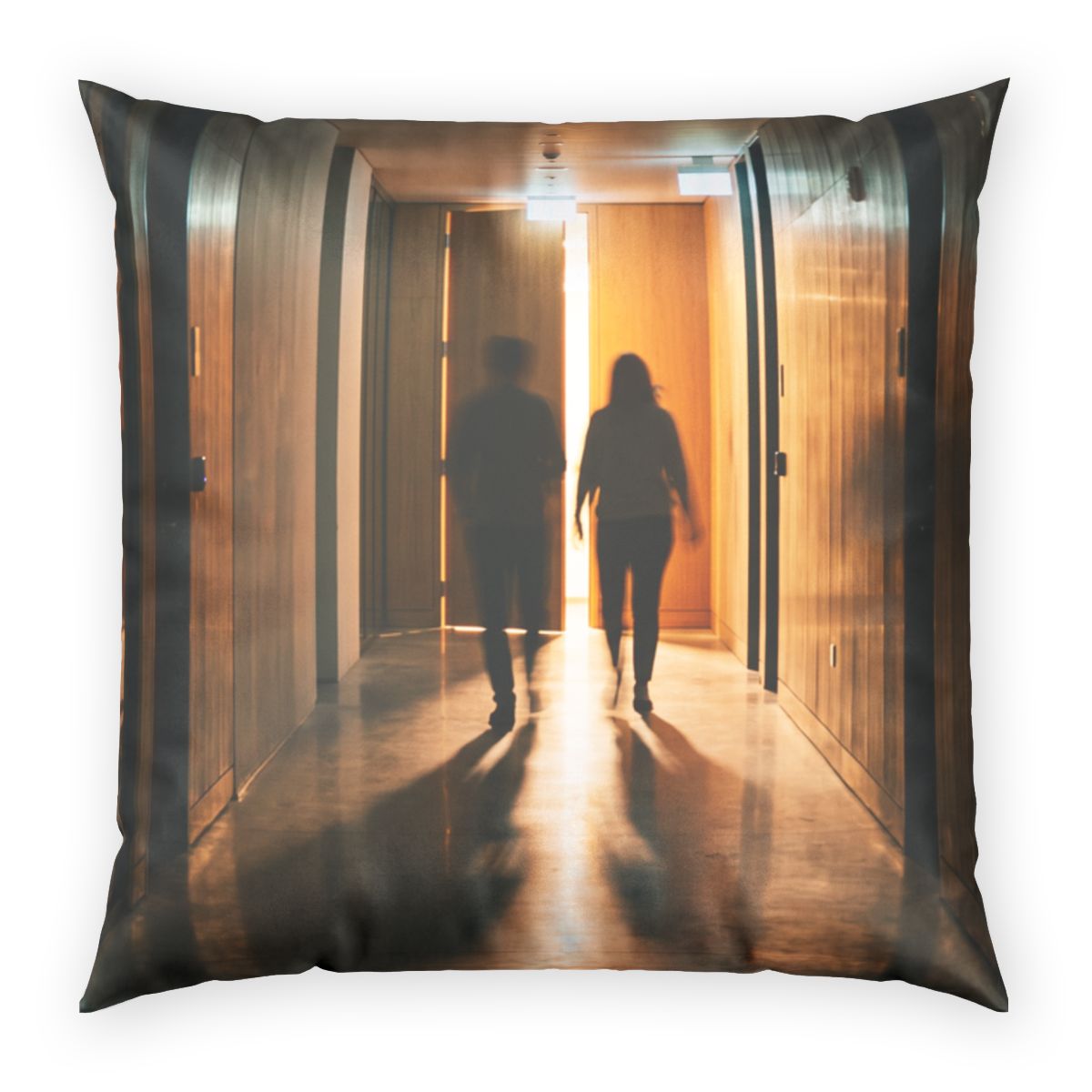 Poly Velvet Pillow - Amber Passage | Echovira Gallery