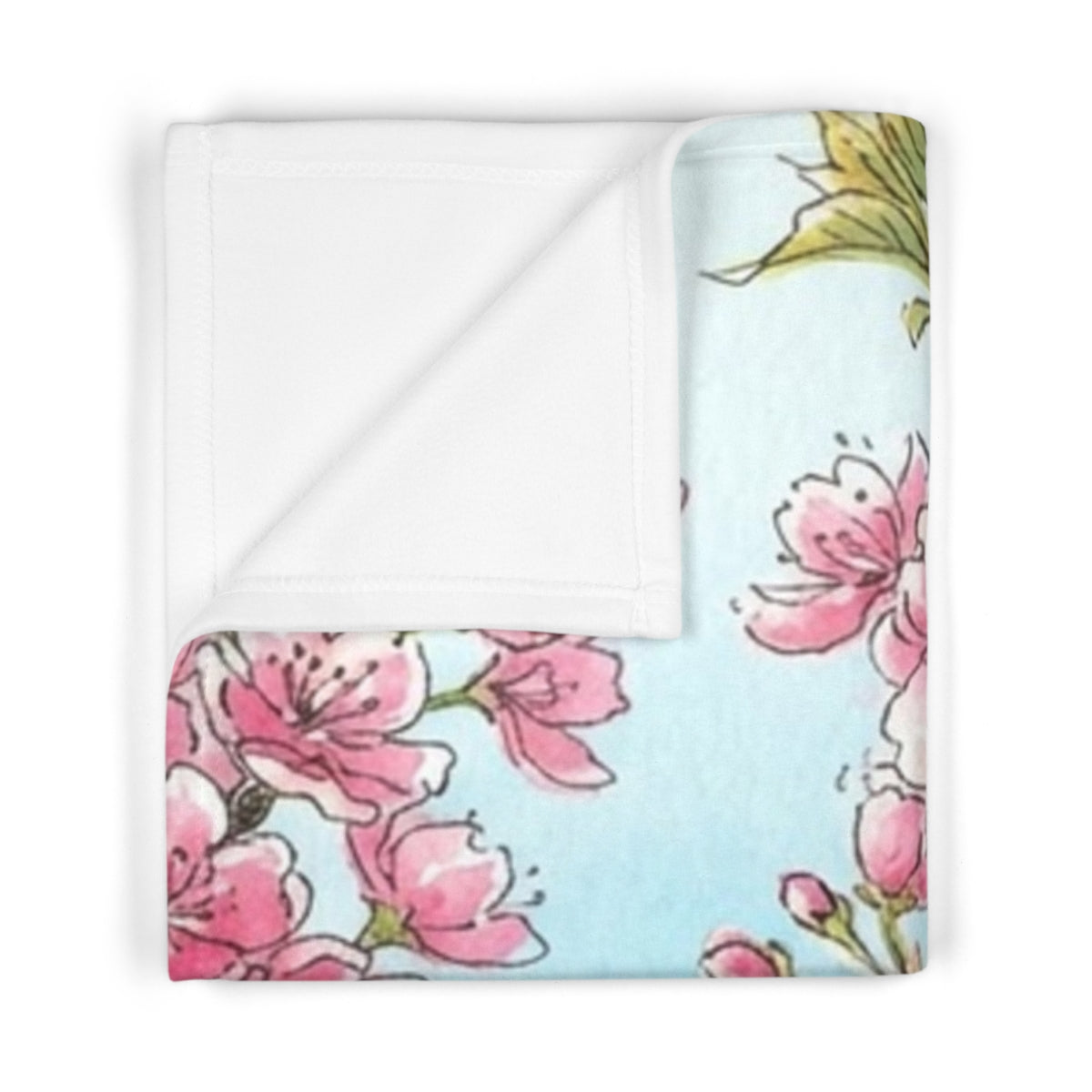 Soft Fleece Baby Blanket - Sakura Snuggle | Echovira Gallery