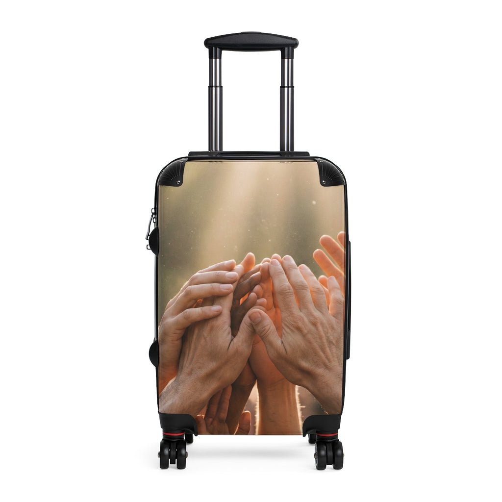 Suitcase - Golden Rays of Unity Wall Art | Echovira Gallery
