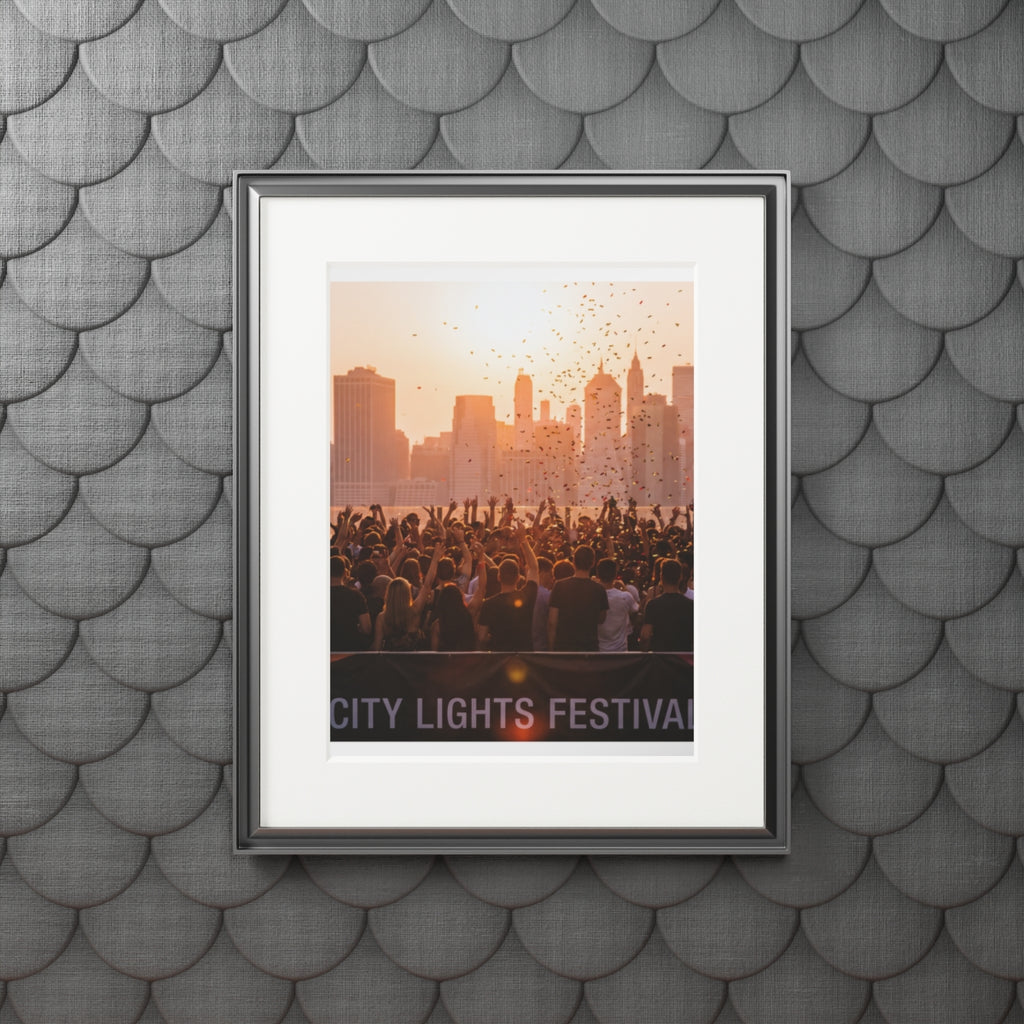 Fine Art Print (Paper Frame) - City Lights (11×14 & 16×20) |...
