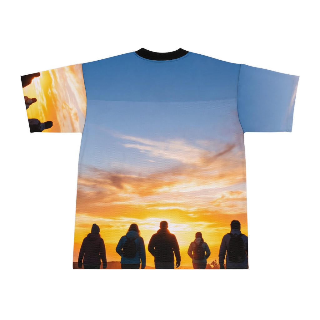 Unisex Football Jersey - Sunrise Trek
